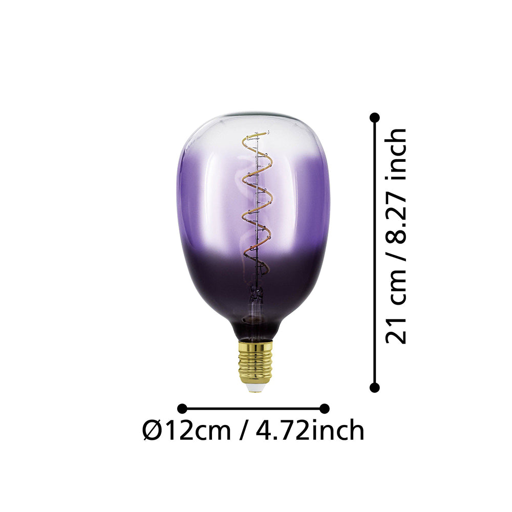 Filament Purple Spiral T120 LED 4W E27 Dimmable / Warm White - 110226