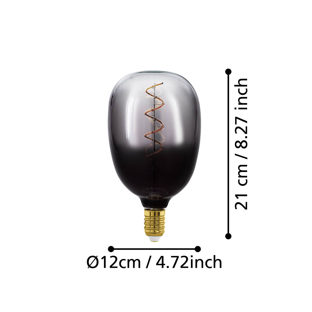 Filament Grey Spiral T120 LED 4W E27 Dimmable / Warm White - 110227