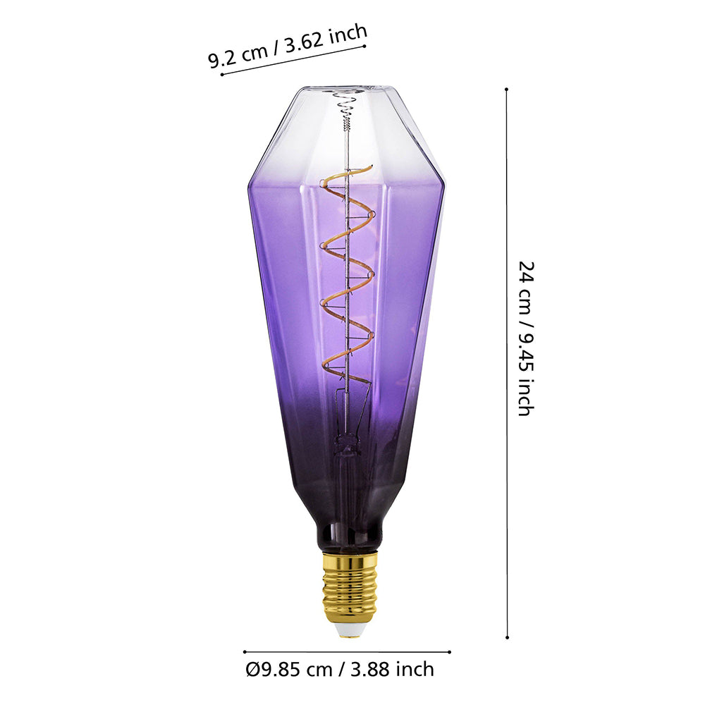 Filament T100 Purple 4W LED E27 Dimmable / Warm White - 110237