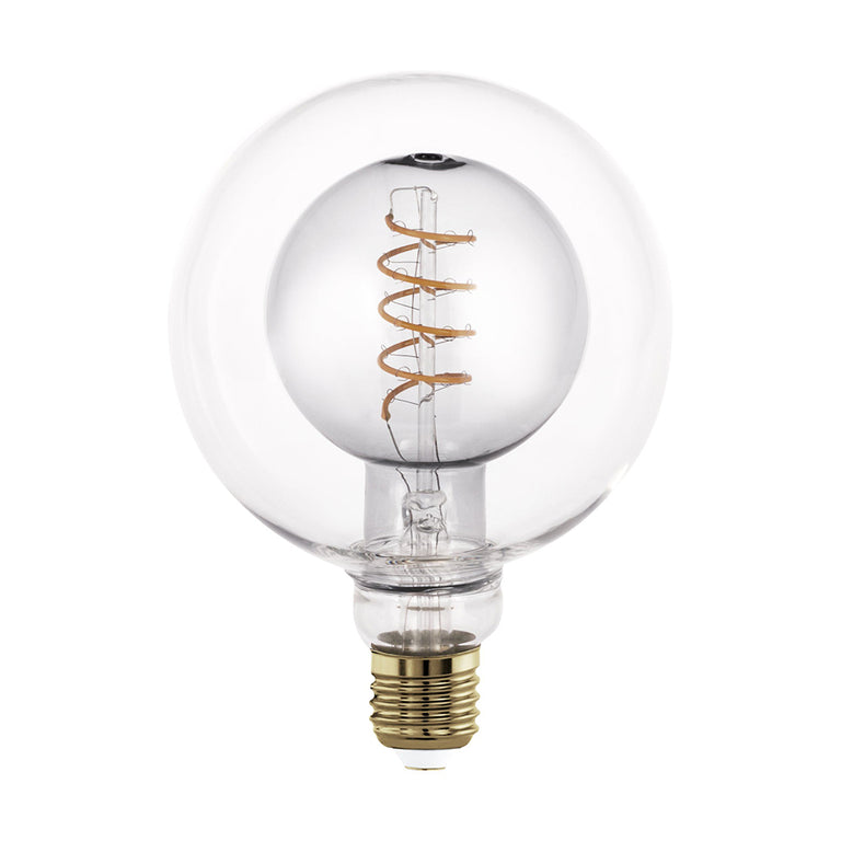 Filament Black Transparent Spiral G125 LED 4W E27 Dimmable / Warm White - 110256