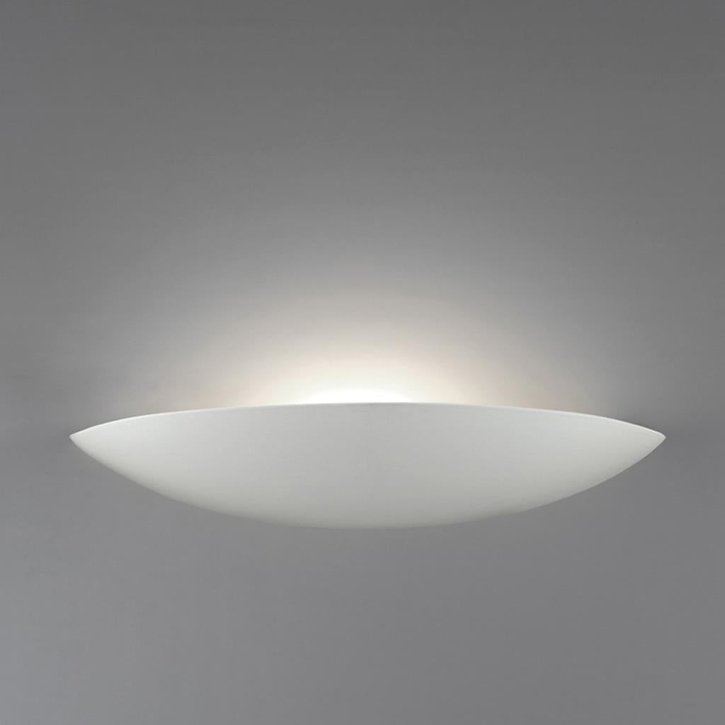 Belfiore Bowl 60cm 240V E27 Raw Ceramic Wall Uplight - 11044