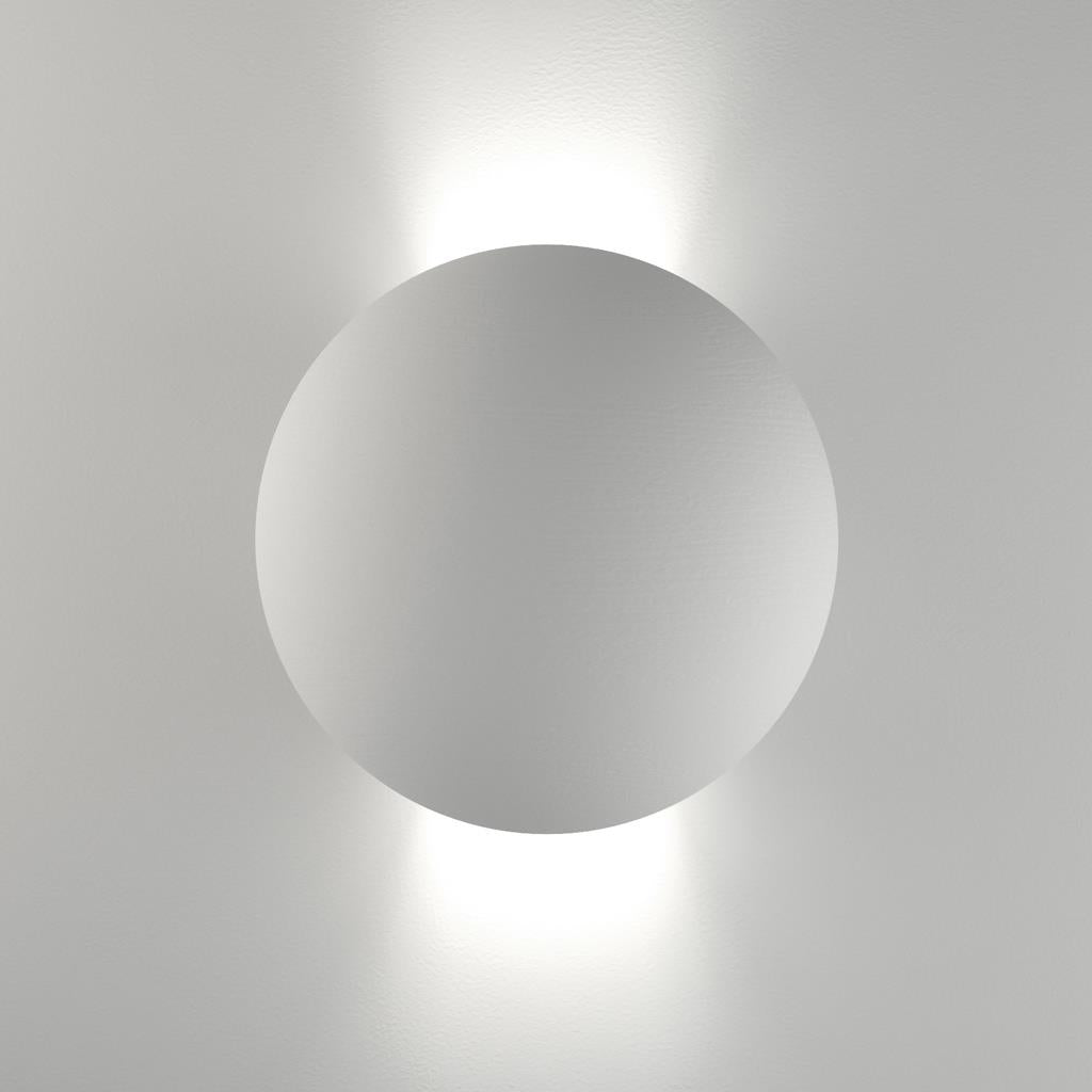 Belfiore Round 240V G9 Raw Ceramic Wall Uplight - 11080