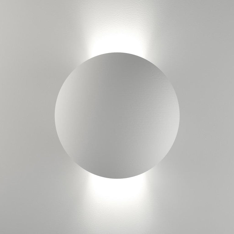 Belfiore Round 240V G9 Raw Ceramic Wall Uplight - 11080