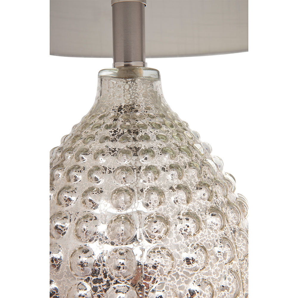 Tabitha 1 Light Table Lamp Mercury / White - 11683