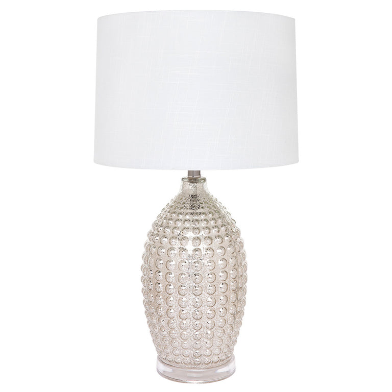 Tabitha 1 Light Table Lamp Mercury / White - 11683