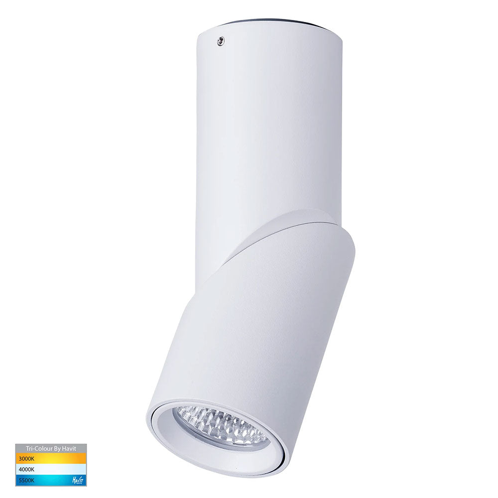 Nella 7W CCT 12V DC LED Rotatable Downlight White - HV5822T-WHT-12V