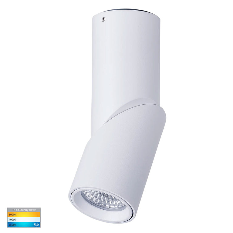 Nella 7W CCT 12V DC LED Rotatable Downlight White - HV5822T-WHT-12V
