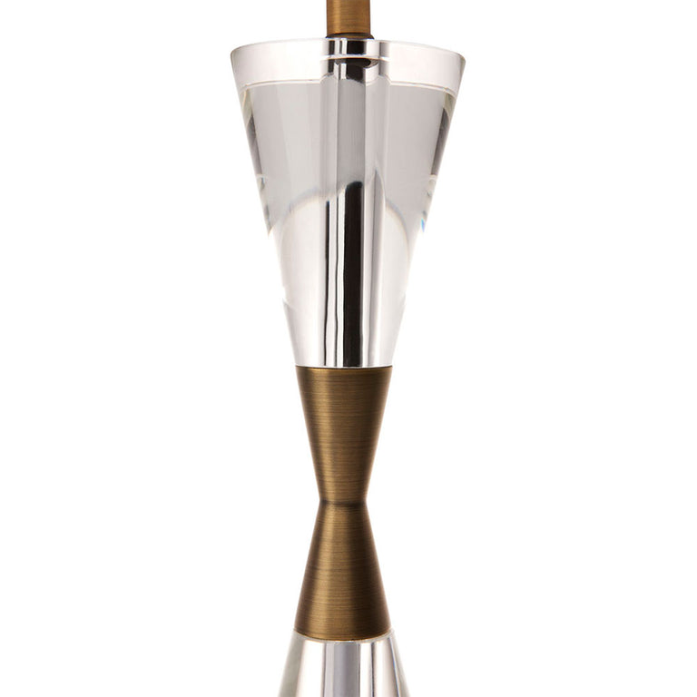 Spirit 1 Light Table Lamp Brass / White - 12181
