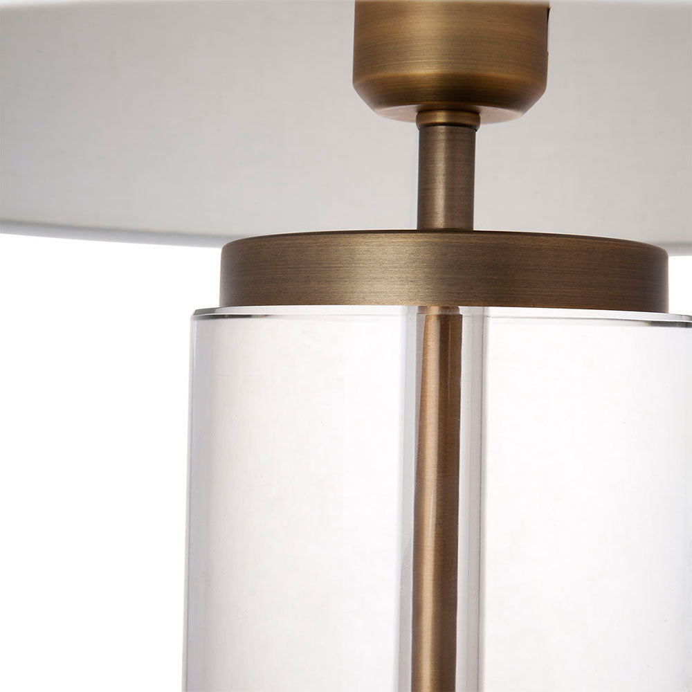 Forrester 1 Light Table Lamp Brass / White - 12184