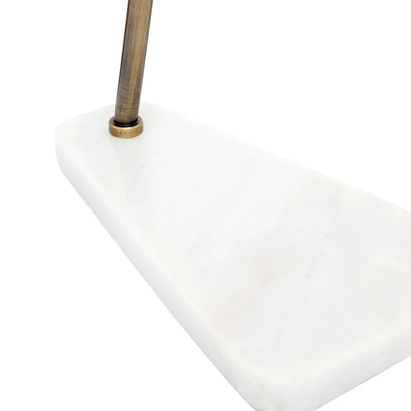 Jaggar Marble Task Lamp Brass - 12235