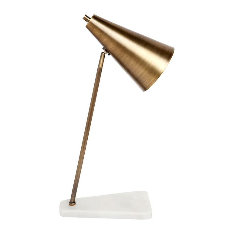 Jaggar Marble Task Lamp Brass - 12235