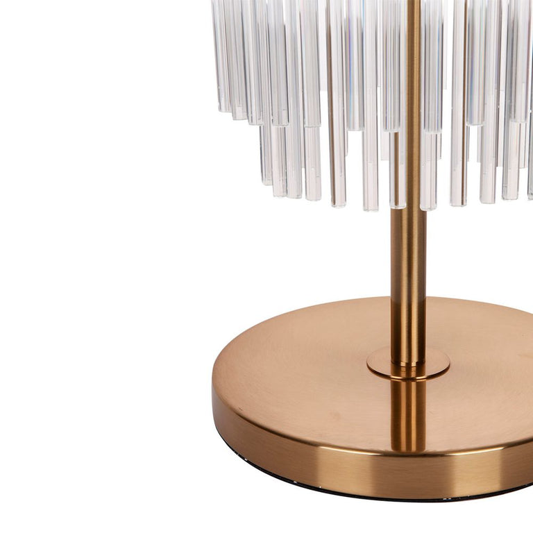 Zara 2 Light Table Lamp Brass - 12273