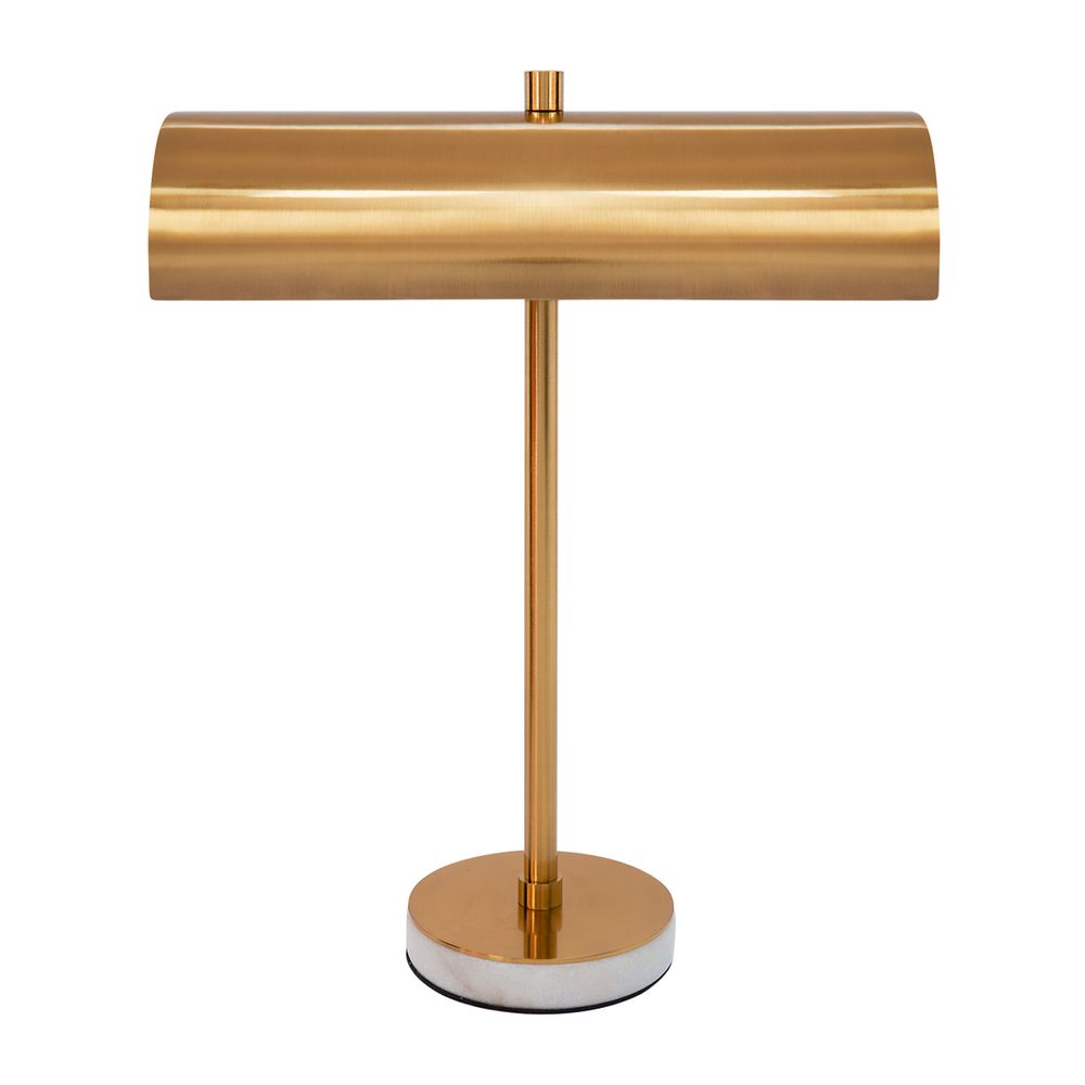 Hamlin 1 Light Bankers Desk Lamp Brushed Brass - 12318