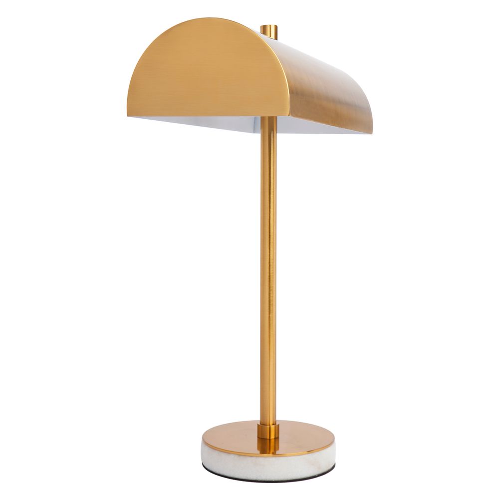 Hamlin 1 Light Bankers Desk Lamp Brushed Brass - 12318