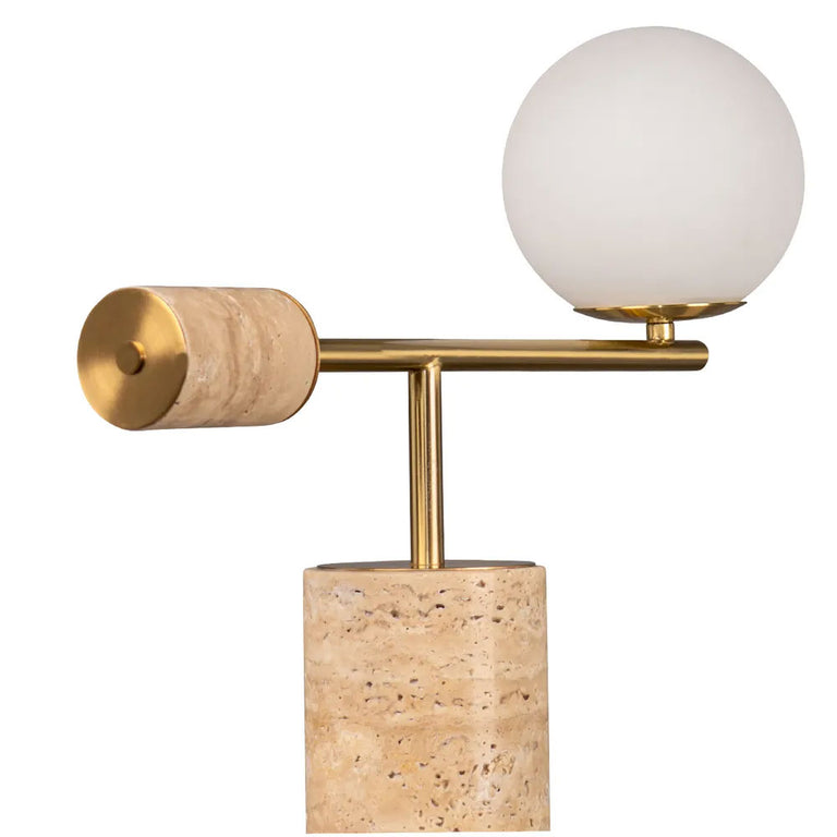 Zamora Travertine Marble Table Lamp - 12411