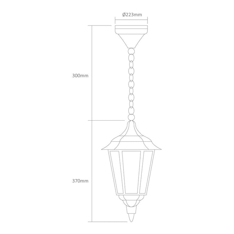 Chester Pendant Light Black - 14967