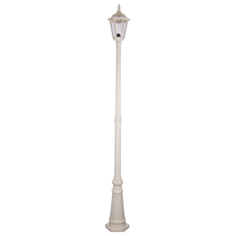 Chester Single Head Tall Post Light Beige - 15014