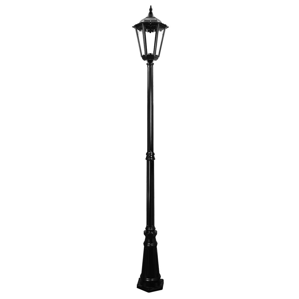 Chester Single Head Tall Post Light Large Black - 15093