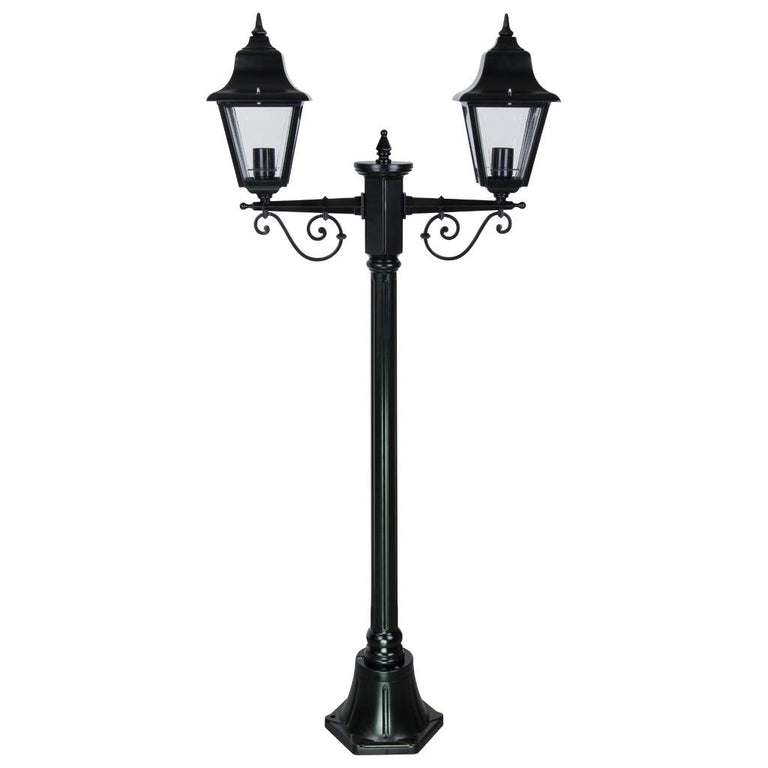 Paris Twin Head Short Post Light Black - 15141