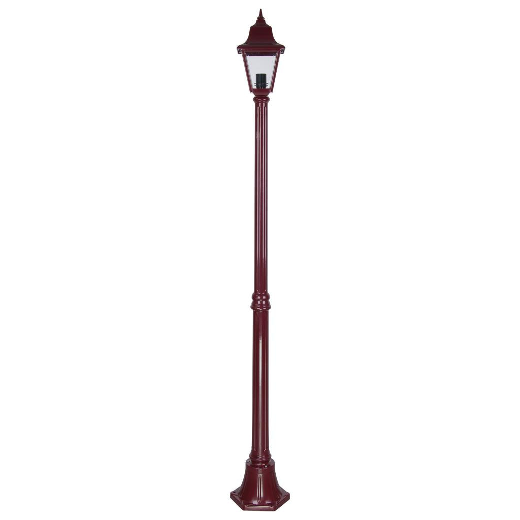 Paris Single Head Medium Post Light Burgundy - 15148
