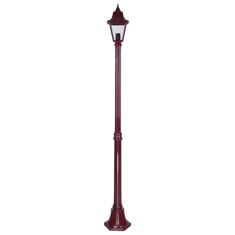 Paris Single Head Medium Post Light Burgundy - 15148