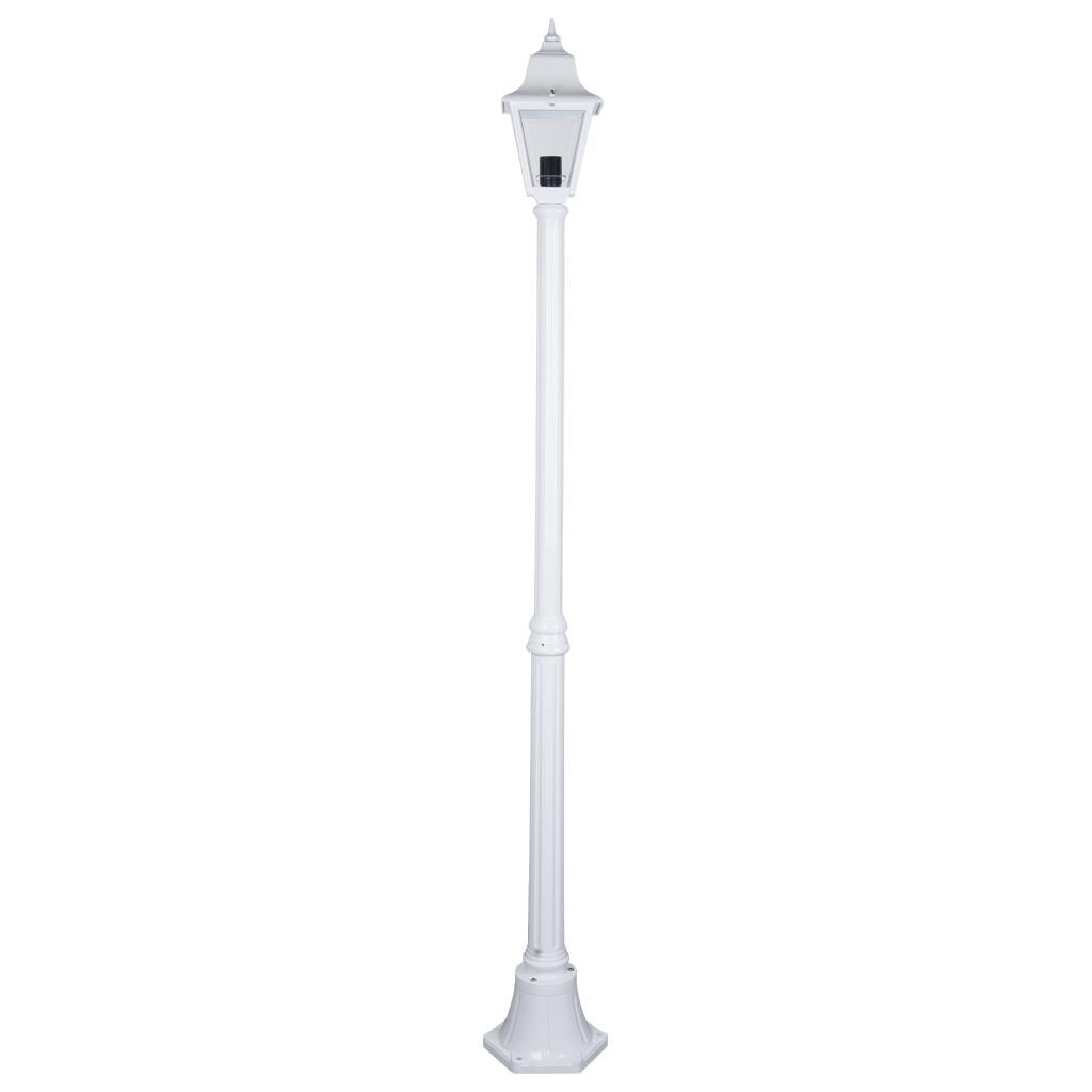 Paris Single Head Medium Post Light White - 15151