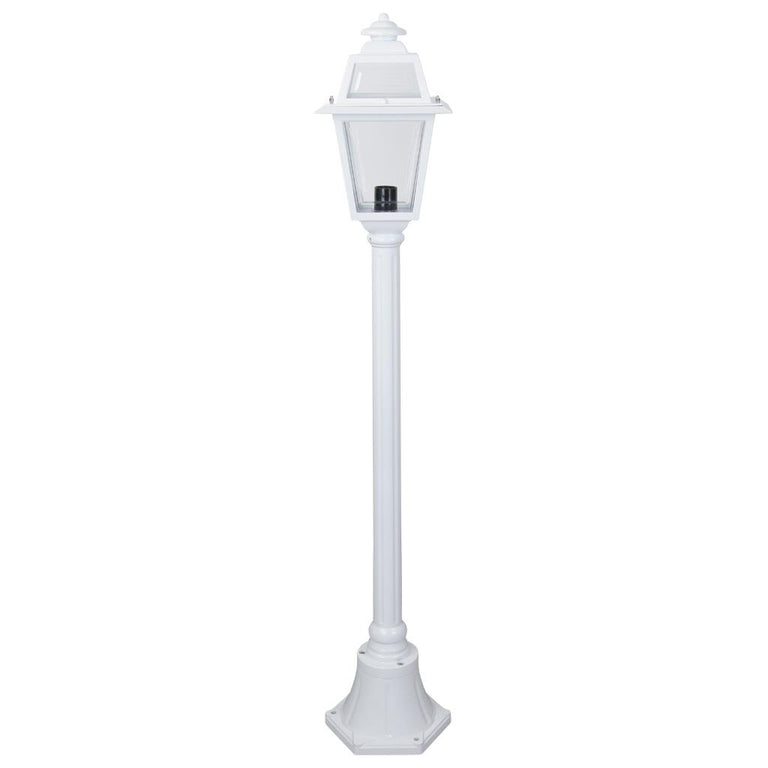 Avignon Single Head Short Post Light White - 15217