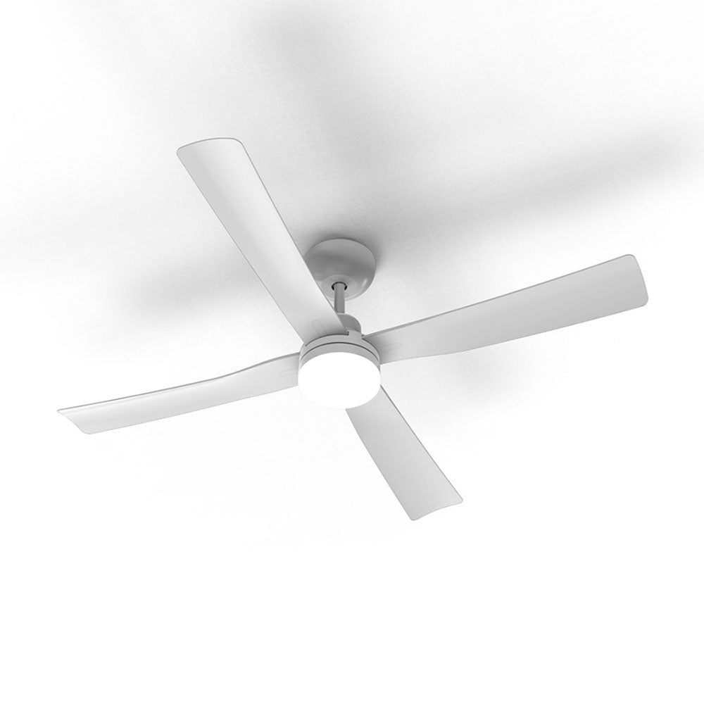 Vanuatu 48" DC 4 Blade Ceiling Fan With LED Light White - VANUATU/48/LT/WH