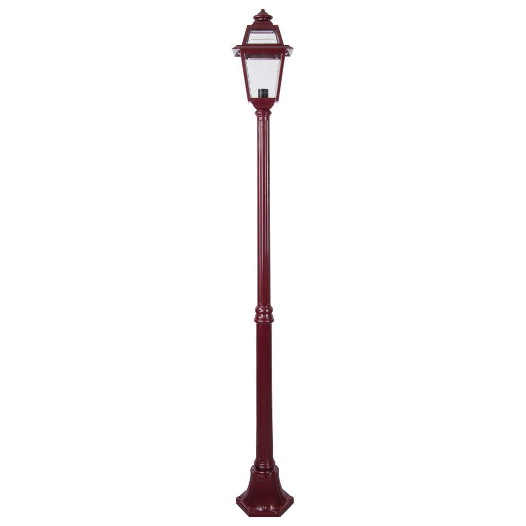 Avignon Single Head Medium Post Light Burgundy - 15226
