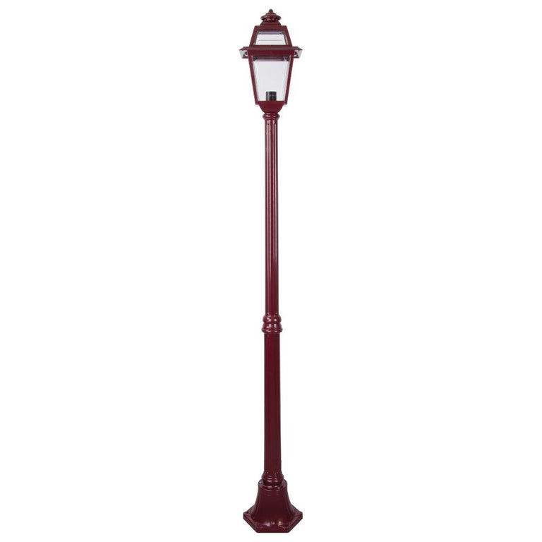 Avignon Single Head Medium Post Light Burgundy - 15226