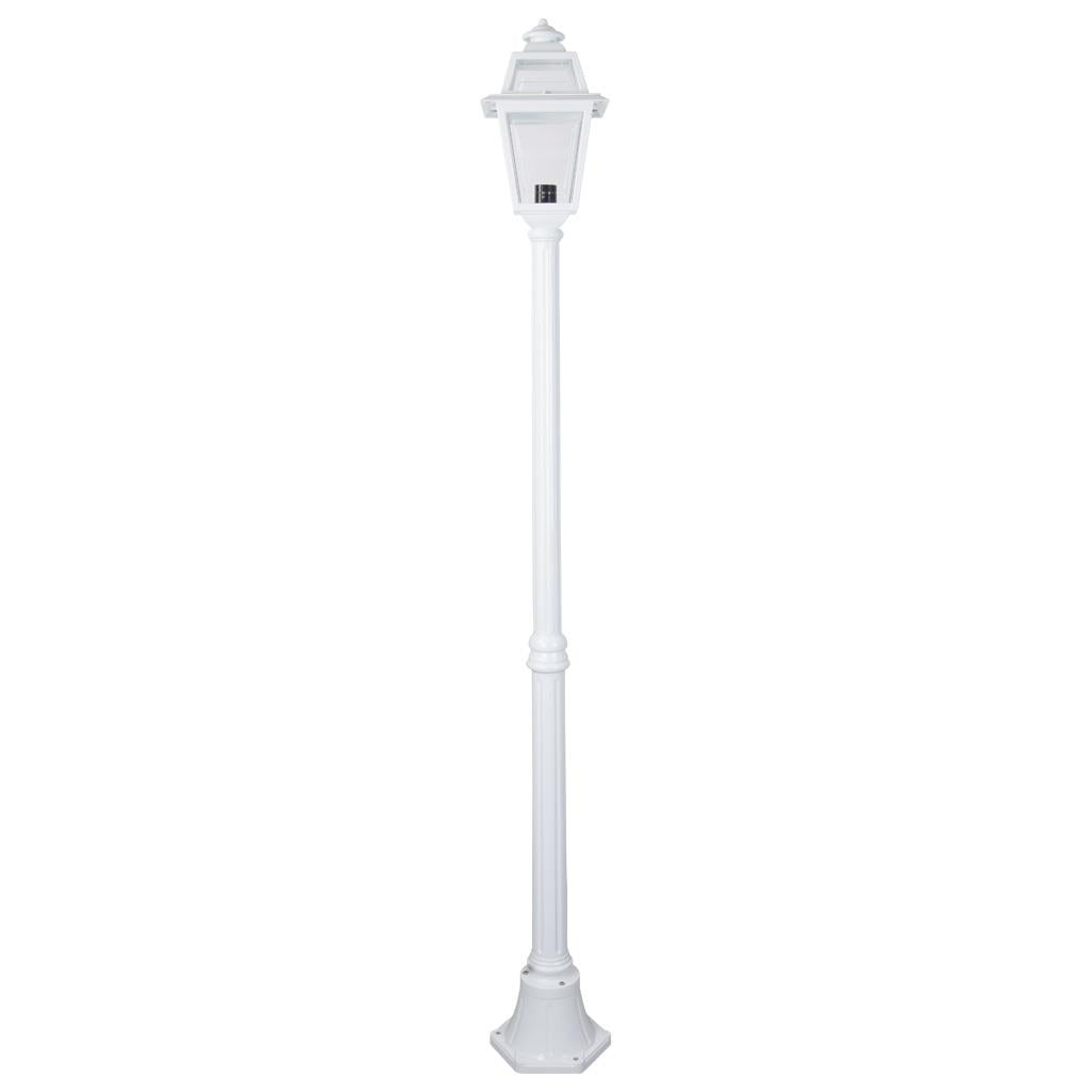 Avignon Single Head Medium Post Light White - 15229