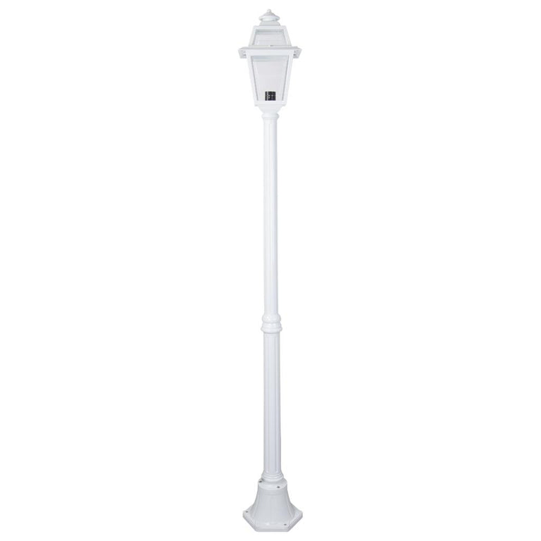 Avignon Single Head Medium Post Light White - 15229