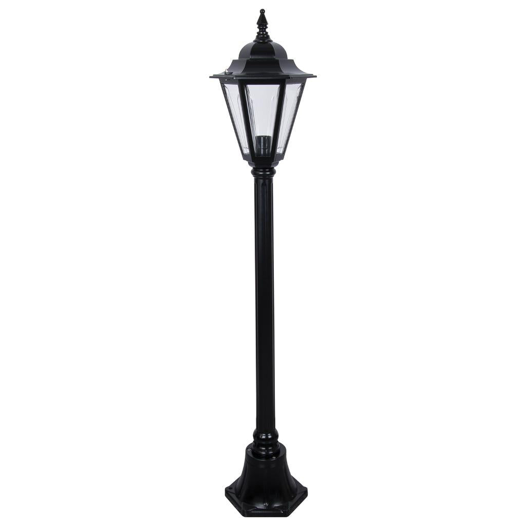 Turin Single Head Small Post Light Black - 15435