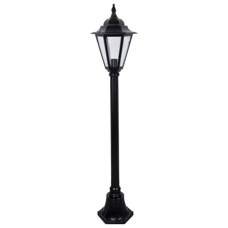Turin Single Head Small Post Light Black - 15435
