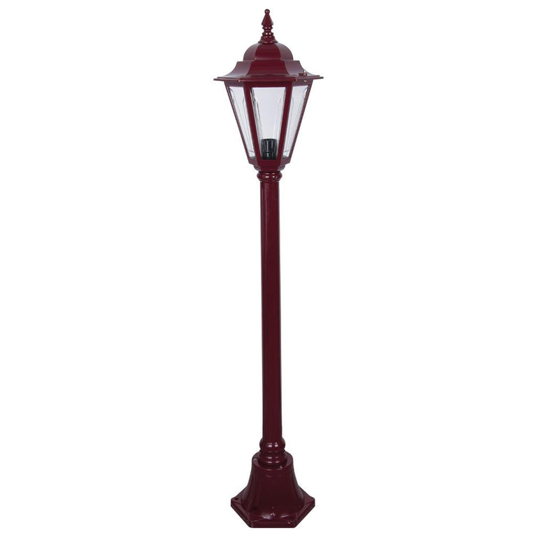 Turin Single Head Small Post Light Burgundy - 15436