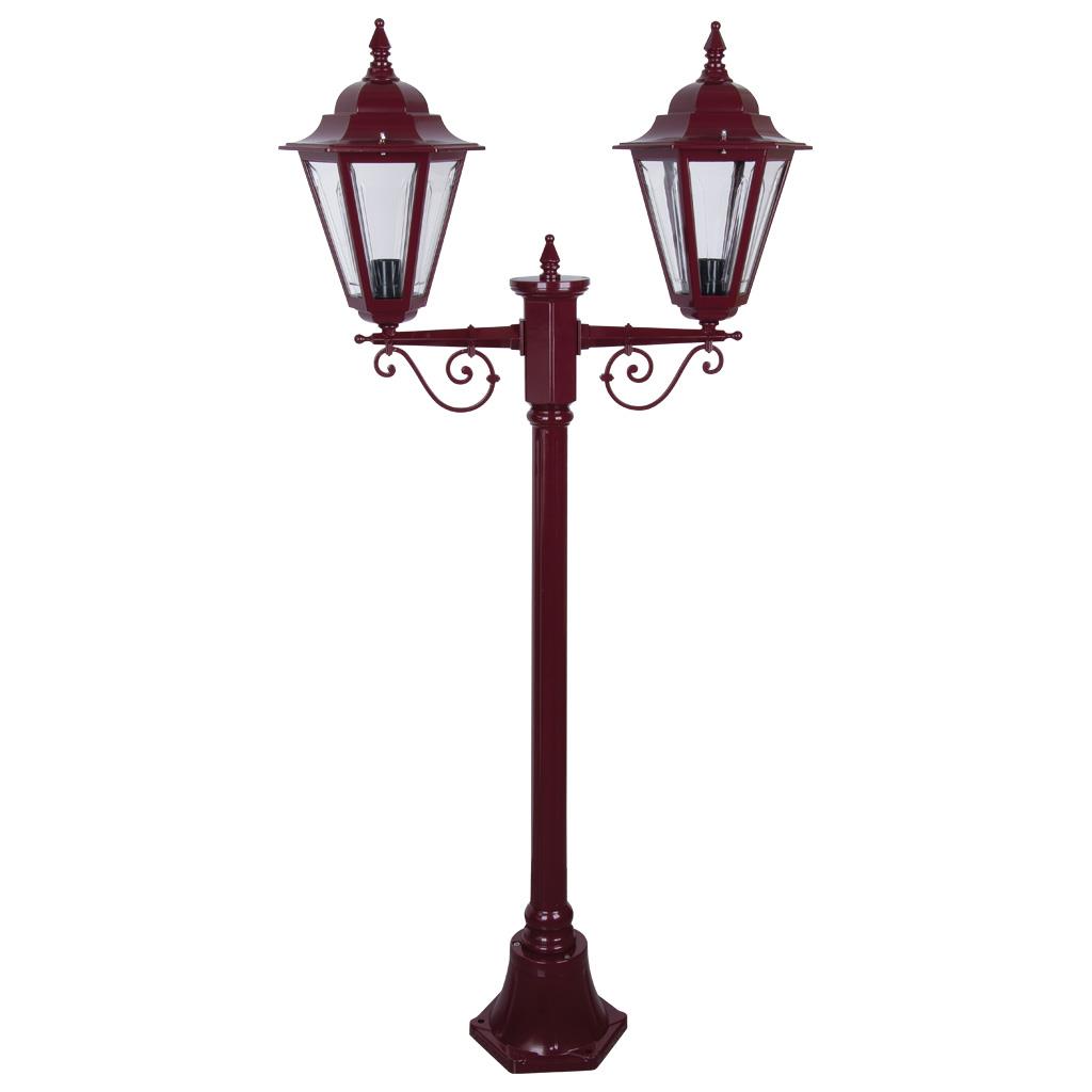 Turin Twin Head Short Post Light Burgundy - 15442