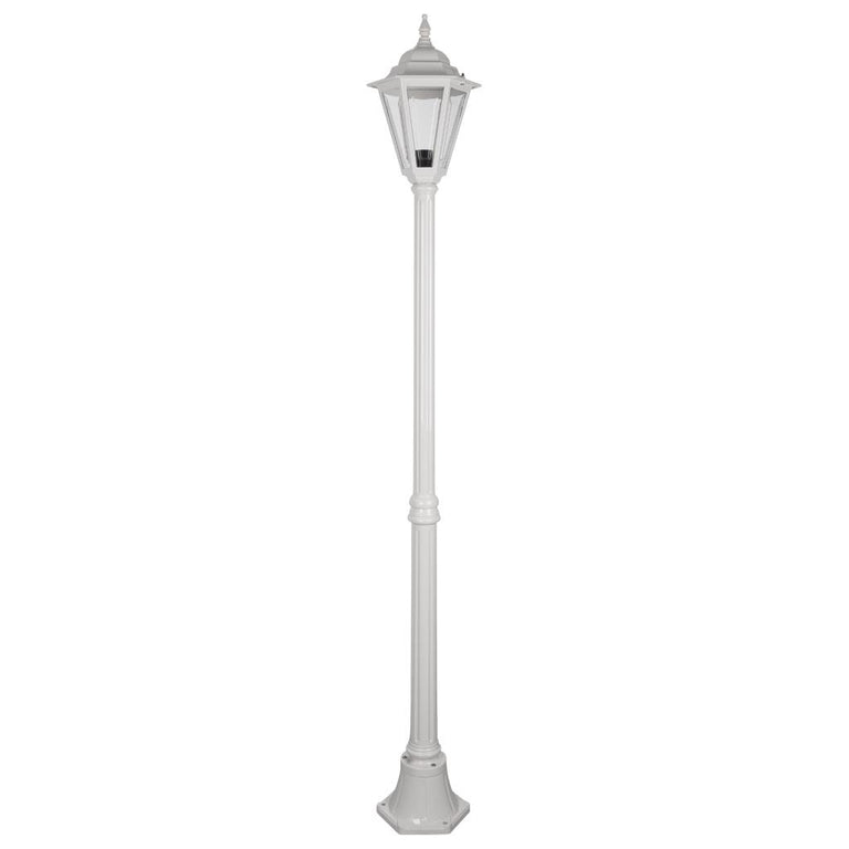 Turin Single Head Medium Post Light White - 15451