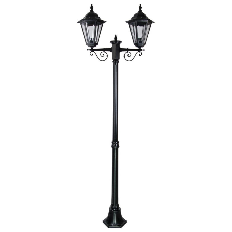 Turin Twin Head Medium Post Light Black - 15453