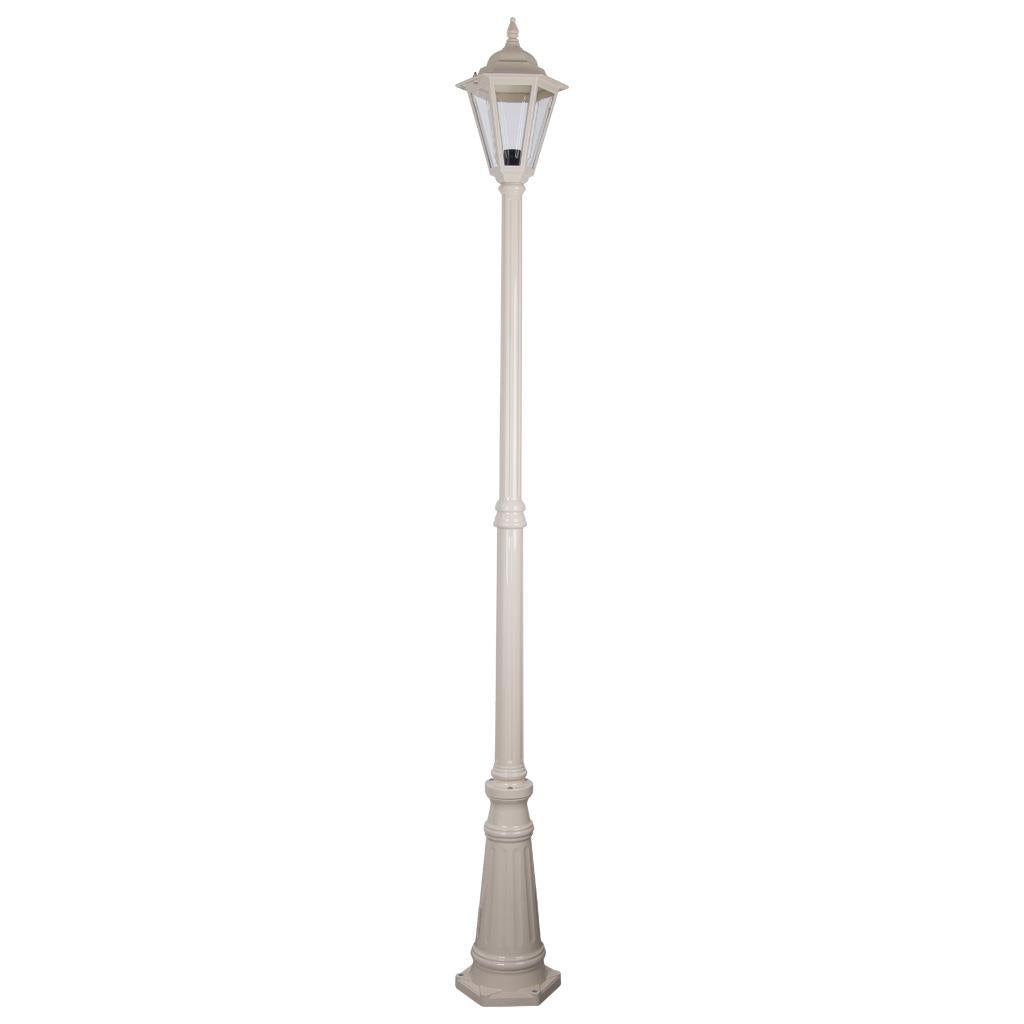 Turin Single Head Tall Post Light Beige - 15458