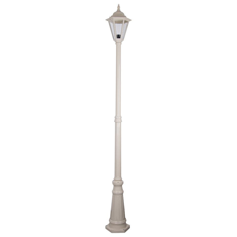 Turin Single Head Tall Post Light Beige - 15458