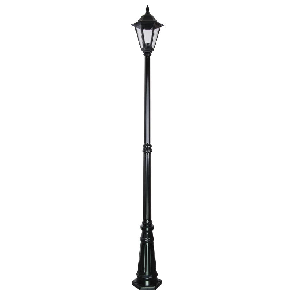 Turin Single Head Tall Post Light Black - 15459