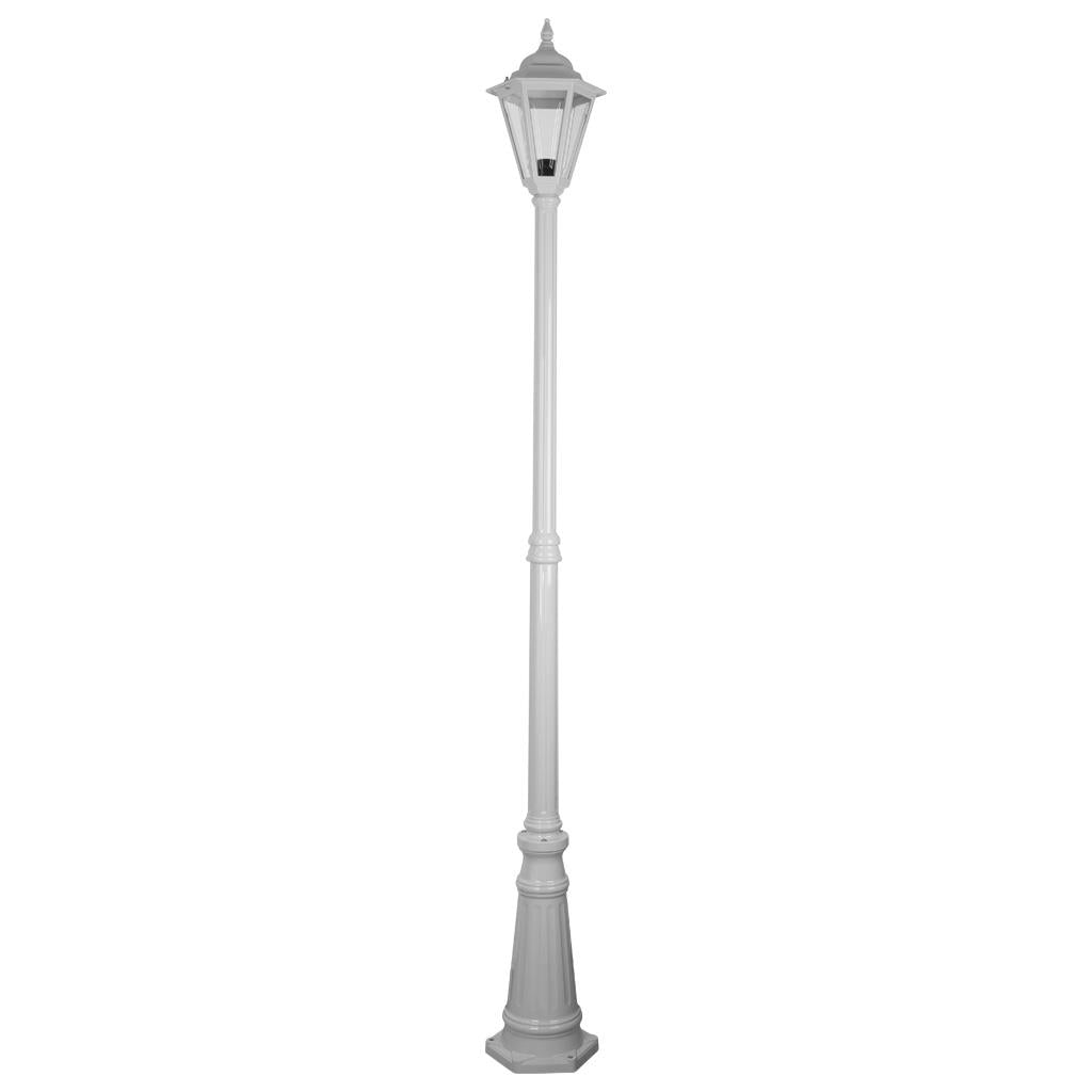 Turin Single Head Tall Post Light White - 15463