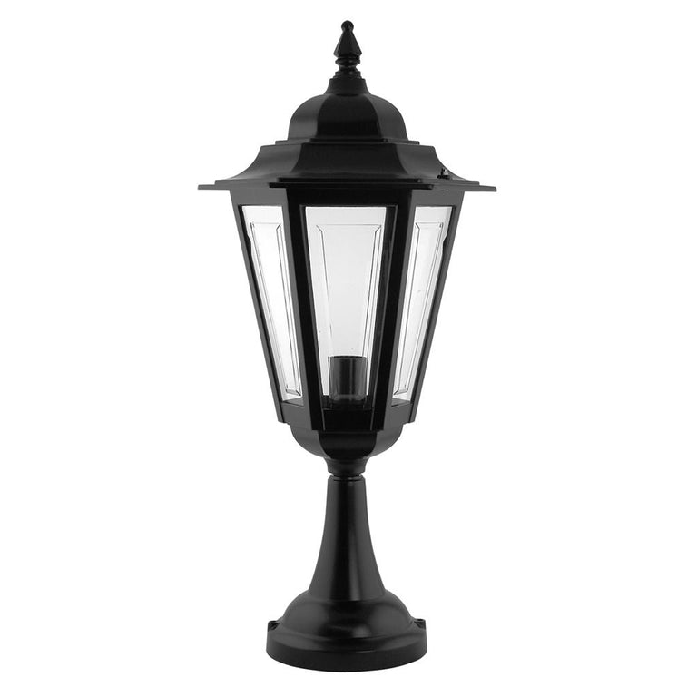 Turin Pillar Mount Light Large Black - 15495