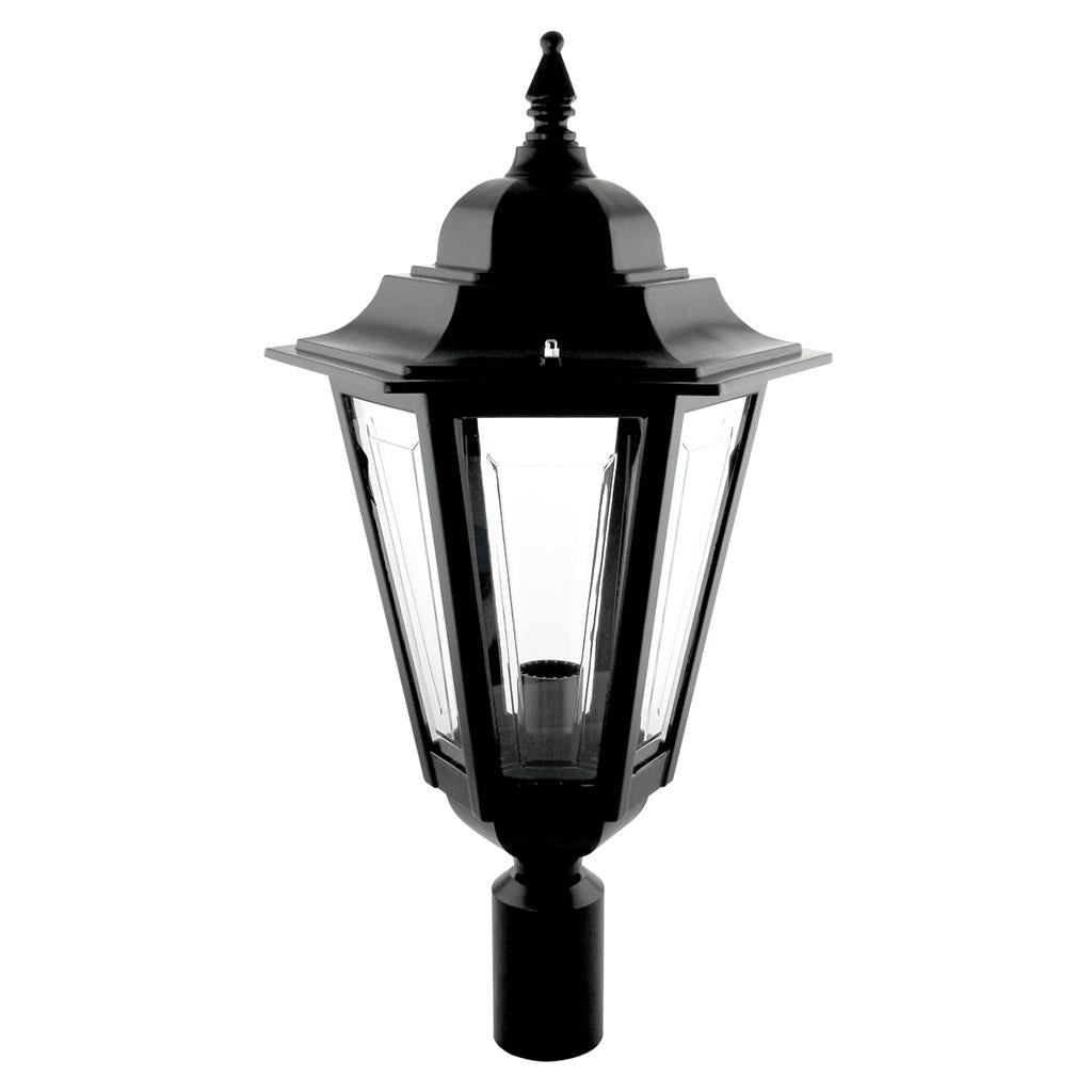 Turin Post Top Light Large Black - 15507