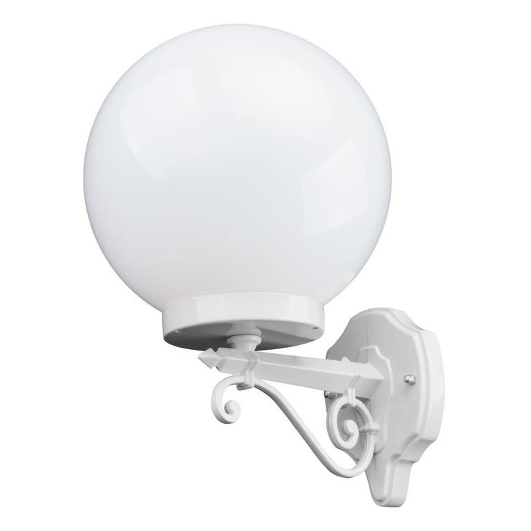 Siena 25cm Sphere Wall Light White - 15577