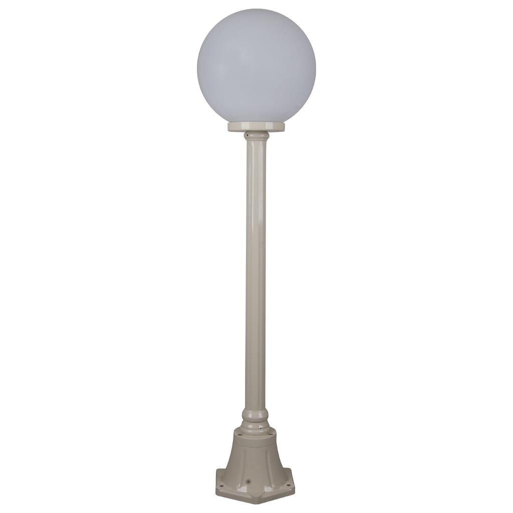 Siena 30cm Sphere Short Post Light Beige - 15584