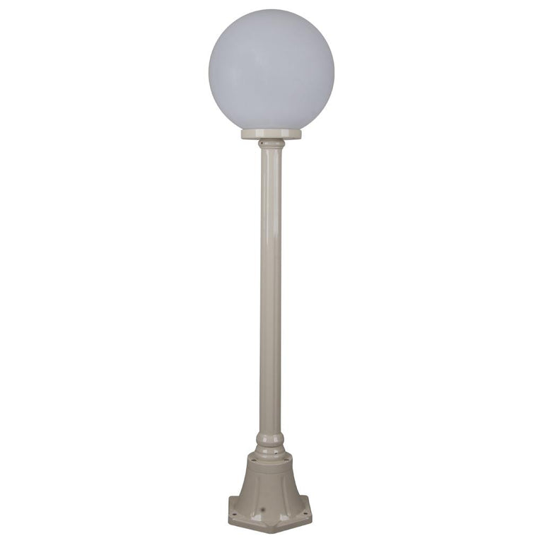 Siena 30cm Sphere Short Post Light Beige - 15584