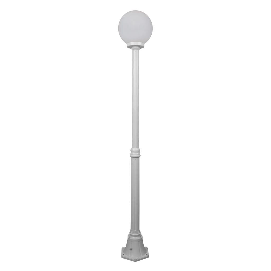 Siena 25cm Sphere Medium Post Light White - 15595