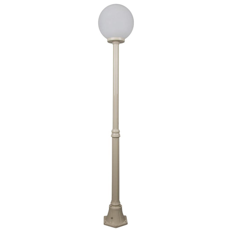 Siena 30cm Sphere Medium Post Light Beige - 15596