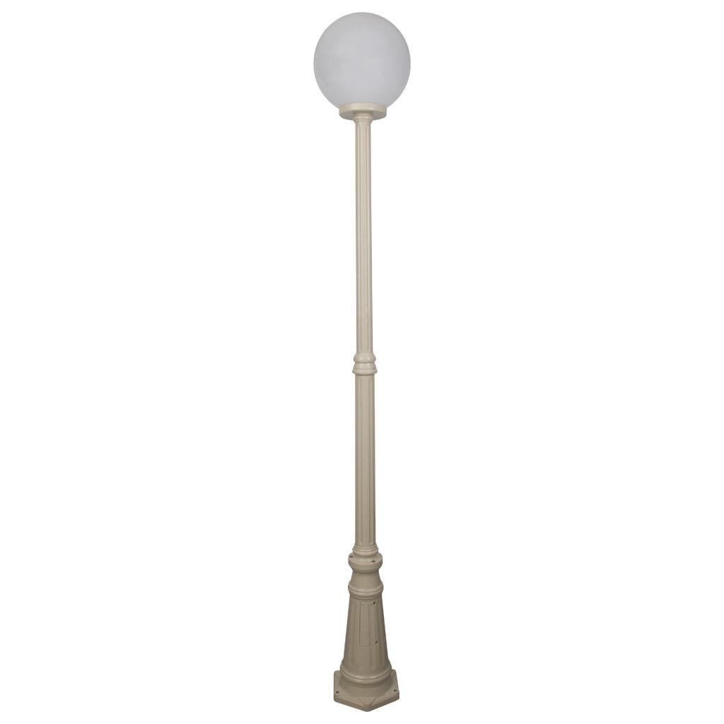Siena 30cm Sphere Tall Post Light Beige - 15608